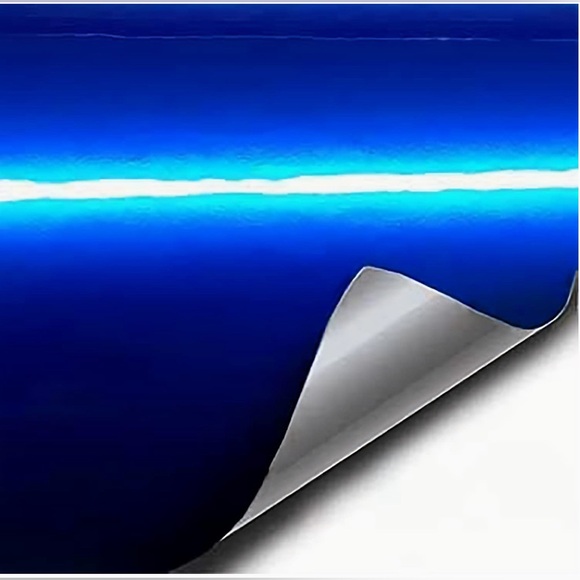 VIVID XPO Gloss Liquid Metal Dark Blue Vinyl Car Wrap Adhesive Film - Picture 5 of 6